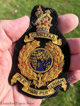 Load image into Gallery viewer, The Corps of Royal Marines Bullion Blazer Badge Gold
