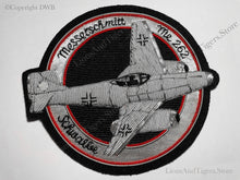 Load image into Gallery viewer, ME 262 WWII Messerschmitt Schwalbe Professionally Hand Embroidered Badge NEW
