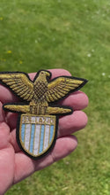 Load and play video in Gallery viewer, S S Lazio Football Club Blazer Badge Hand Made
