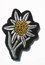 Load image into Gallery viewer, German Army WWII EDELWEISS HAT BADGE Patch Embroidered Version 2 of 2 types
