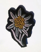 Load image into Gallery viewer, German Army WWII EDELWEISS HAT BADGE Patch Embroidered Version 2 of 2 types
