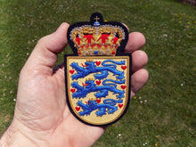 Load image into Gallery viewer, Denmark Coat of Arms Blazer Badge Danish Dansk Danmark
